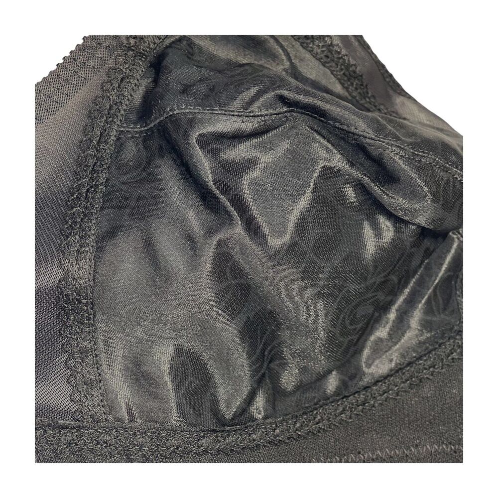 Playtex Secrets Bra Women's 38C Black 100% Polyester Lace Trim Adjustable Strap - Picture 5 of 6